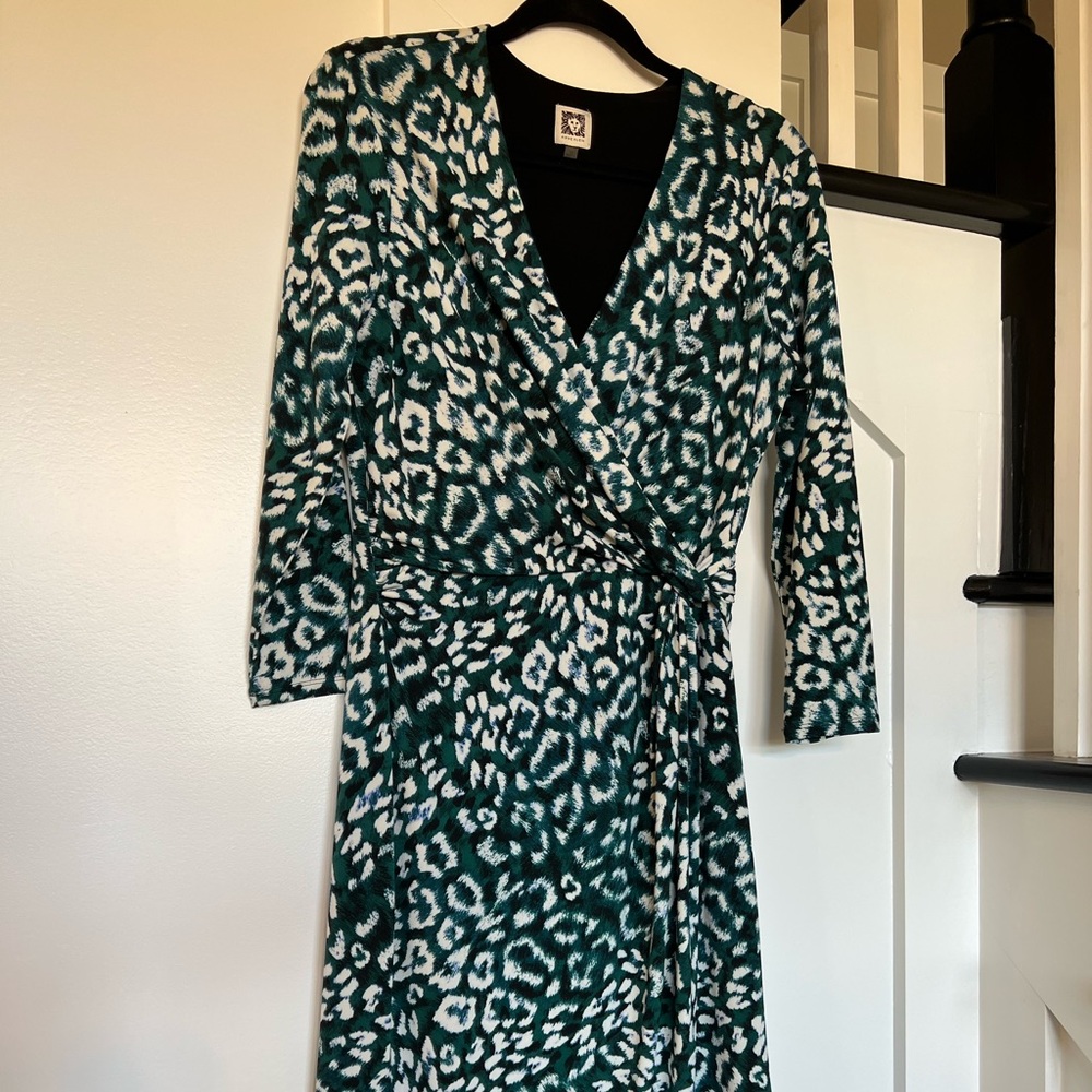 Anne Klein Faux Wrap Dress, excellent used condition Size 10